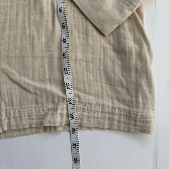 Calme by Johnny Was Button Down Shirt Shacket Double Pocket Top Size Small NWT - Picture 6 of 7